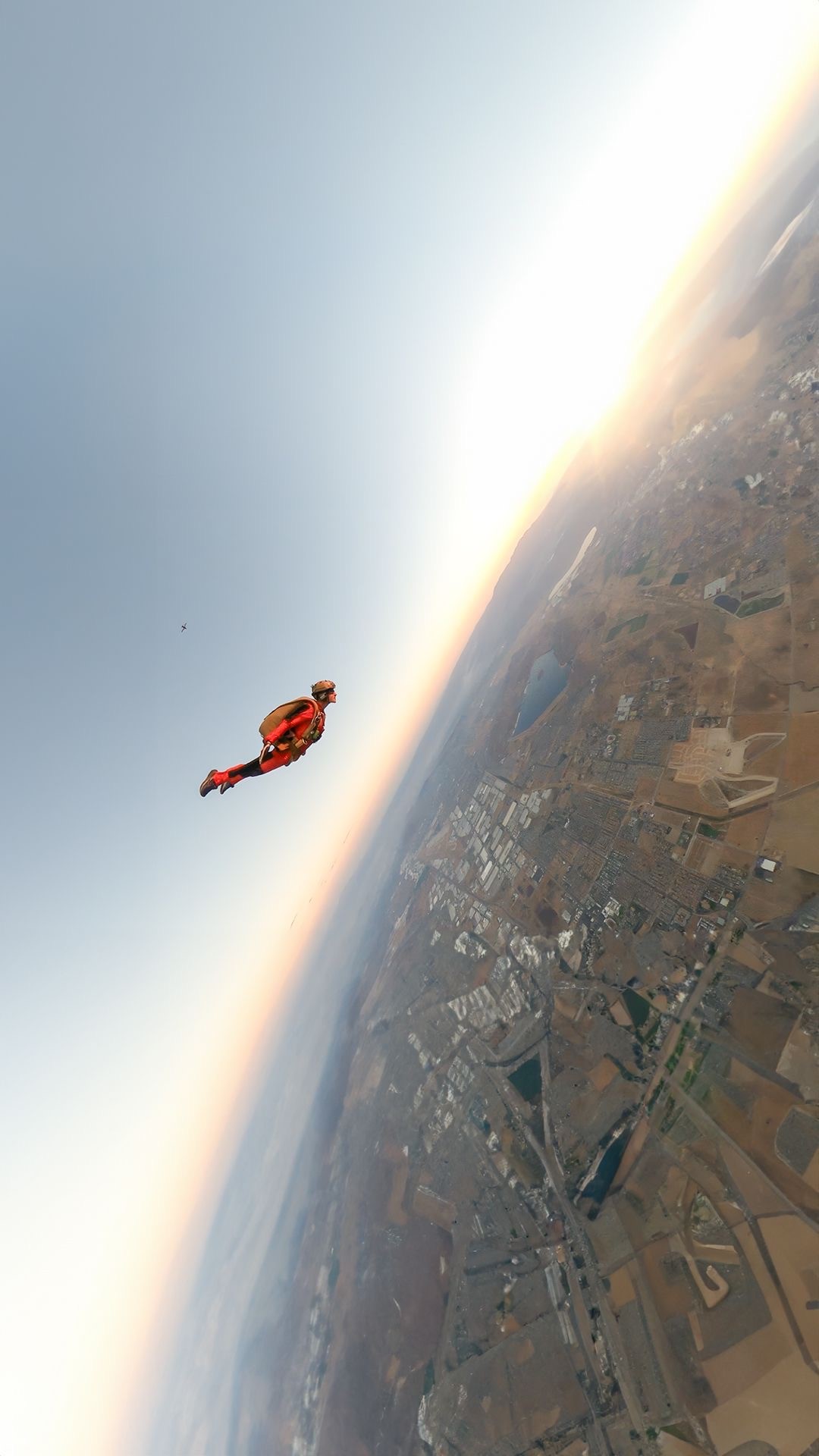 Corporal Anderton in freefall
